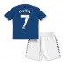 Billige Everton Dwight McNeil #7 Børnetøj Hjemmebanetrøje til baby 2023-24 Kortærmet (+ korte bukser)